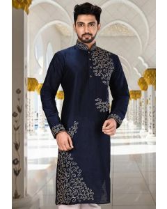 Kurta in Dark Navy Blue