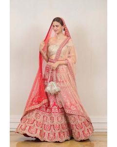 Wedding Lehenga in Pink Colour