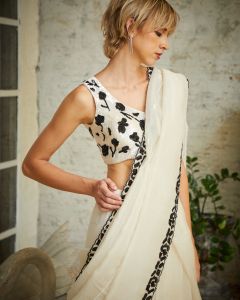 Designer White Colour Saree